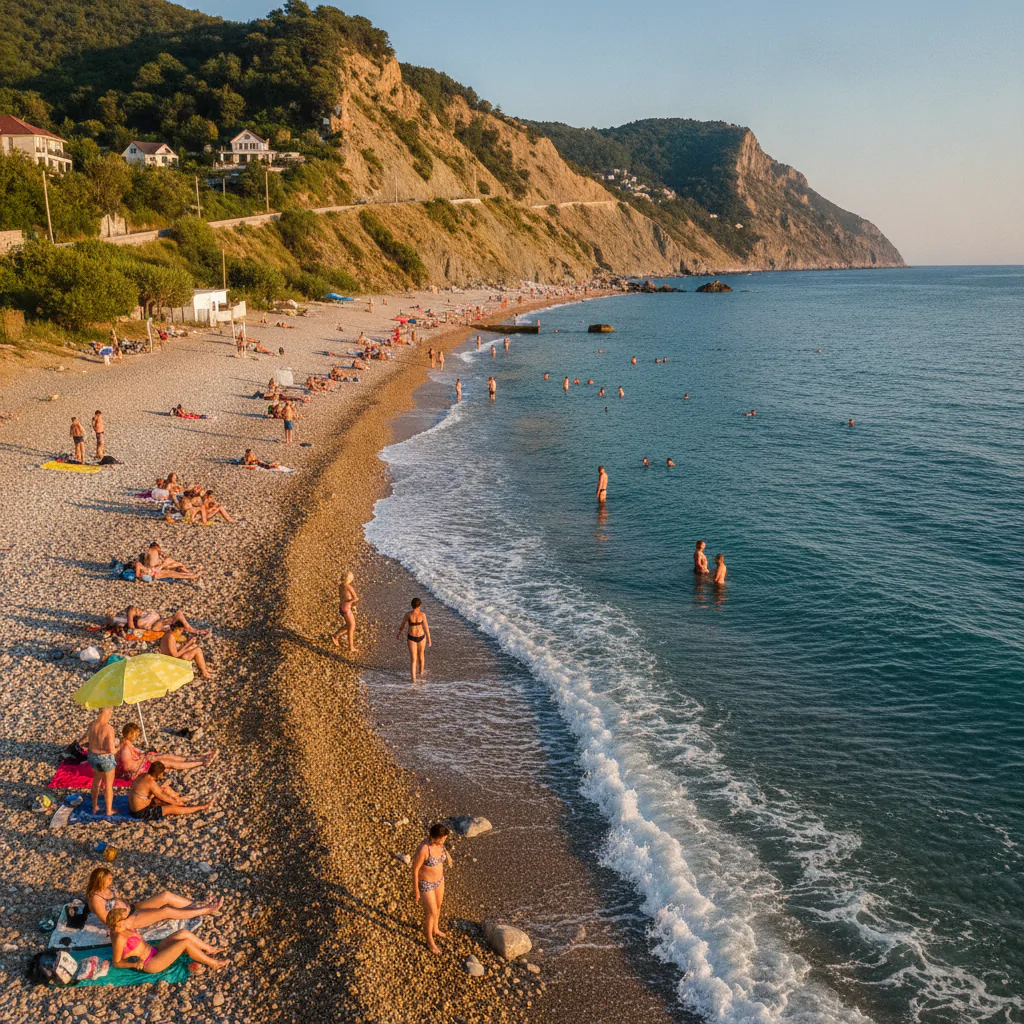 Пляж на Черном море