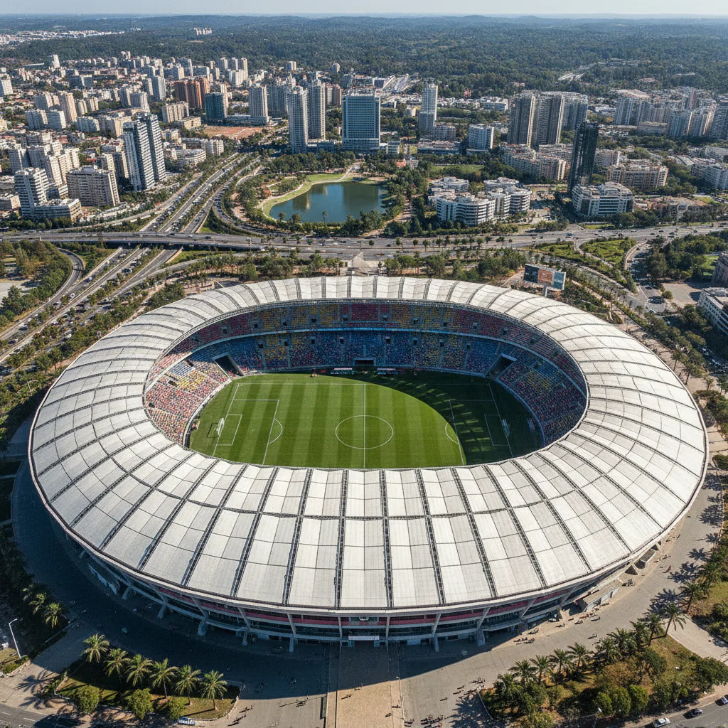 Панорама стадиона с высоты