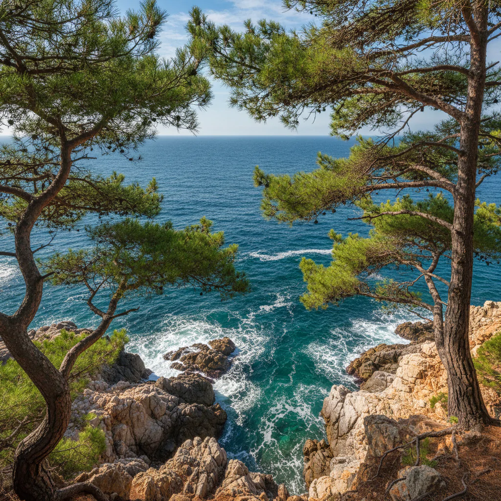 Сосновая роща у моря