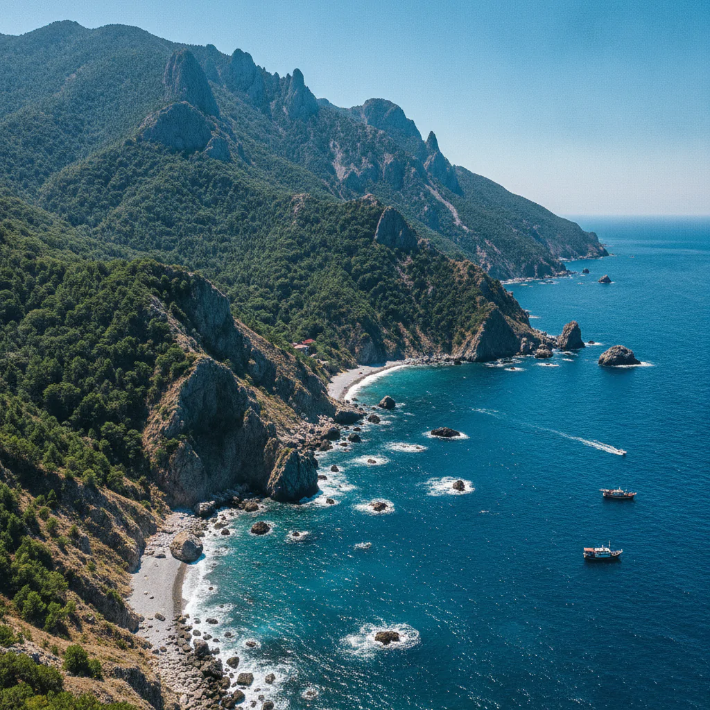Горы и море: панорама Лоо