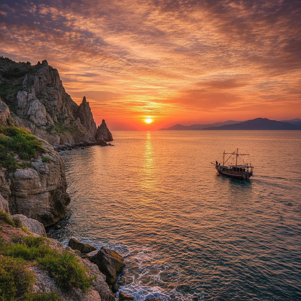 Закат над Черным морем