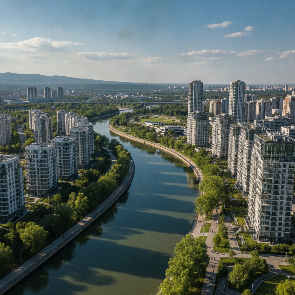 Прогулки по Кубанской набережной в Краснодаре