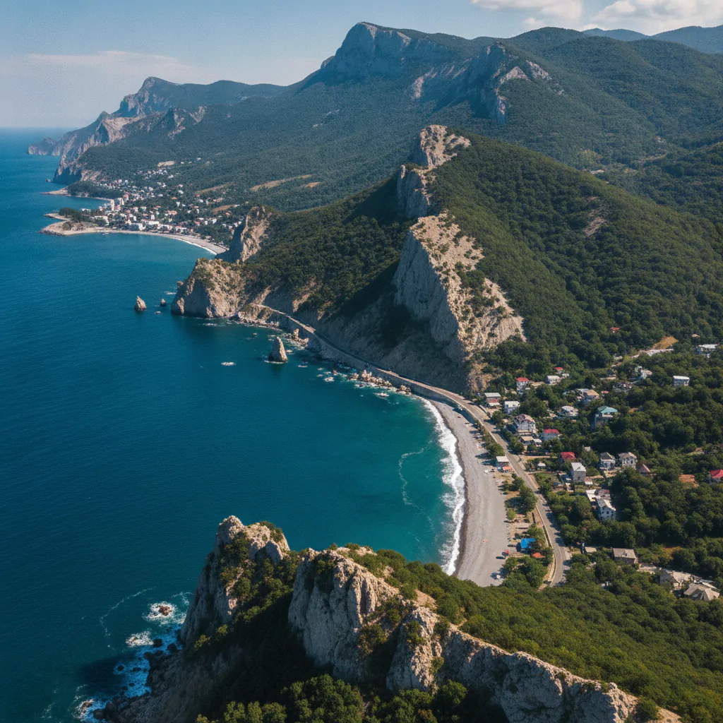 Горы и море в Геленджике