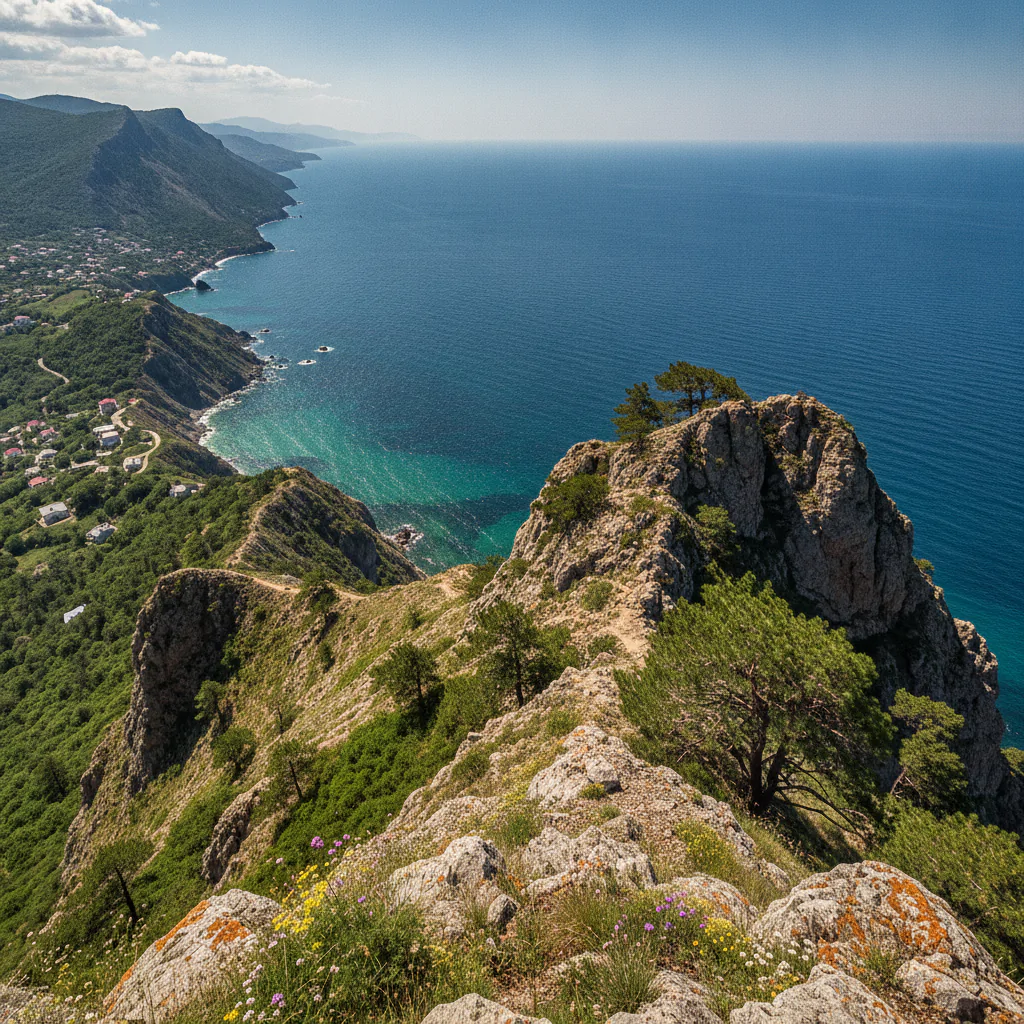 Вид на море с горы