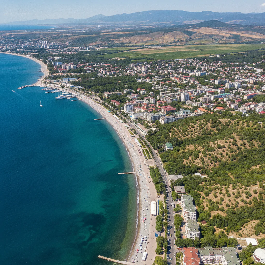 Панорама Анапы с высоты